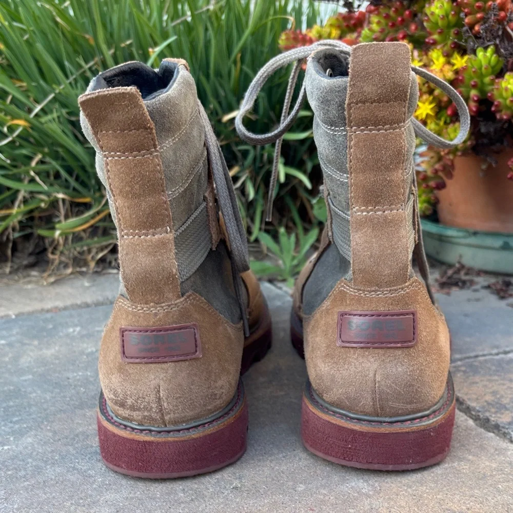 Sorel Men's Brown‎ and Gray Leather Boots